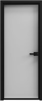 Софья дверь Серебро светлое (Т11) Черный Темно-серый зеркальный,  Стекло