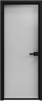 Софья дверь Глянцевый белый (T14) Черный Белый глянец,  Стекло